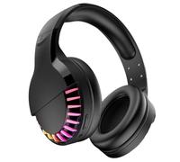AUTSUPPL Wireless Dual-mode RGB Headphones Gaming Headset with Heavy Bass and 10M Range Suitable for Tablets and Laptops
