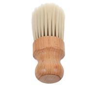 AUTSUPPL Wooden Hairdressing Tool Soft Barber Hairbrush Large Beech Wood Handle Neck Duster Broken Hair Sweep Brush for Professional Hair Cutting and Salon Cleaning