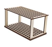 AUTSUPPL Wooden Paintbrush Holder Rack 1.2cm Slot Diameter Holds 120 Brushes Detachable Design for Artists and for Home Office and Studio Organization