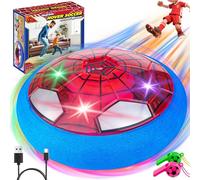 AUTTOYS Spider Hover Football, LED Rechargeable Football Toys for Kids 4-9, Air Power Soccer Ball Gift, Boys Girls Air Soccer Games