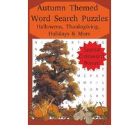Autum Themed Word Search Puzzles: Halloween, Thanksgiving, Holidays and More