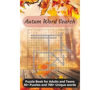 Autum Word Search: Word Searches with Easy to Read Print about Autum, Fall, Season, and More | 6x9 inches, 110 pages | 50+Puzzles ... Gift for Vacations, Holidays, and Free Times