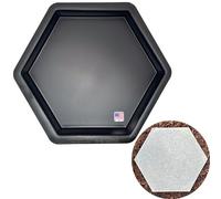 AUTUMN 14" Hexagon Stepping Stone Mold - DIY Concrete Cement Path Maker for Garden Walkway - Made in USA - Decorative Hexagonal Garden Statue & Pathway Mold