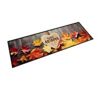 vidaXL Brown Autumn Velvet Kitchen Runner - Skid-Resistant and Machine Washable Anti Fatigue Mat for Indoor/Outdoor Use, 180x60cm