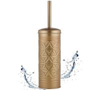 Autumn Alley Brushed Gold Toilet Brush and Holder Set, Standing Toilet Brush for Modern Bathroom Decor, Soft Gold Bathroom Accessory Sets