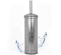 Autumn Alley Galvanized Rustic Toilet Brush with Holder Set Charming Farmhouse Bathroom Accessory for Your Country Bathroom Rustic Bathroom Decor