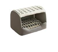 Autumn And Winter Dog Thousand Birds Check Large Golden Retriever Big Deep Sleep Cat Kennel Pet(Grey,S)