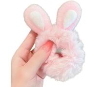 Autumn and Winter New Deer Horn Rabbit Ears Plush Large Intestine Hair Ring Cartoon Small Animal Hair Rope Girl Heart Christmas Jewelry