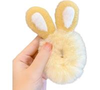 Autumn and Winter New Deer Horn Rabbit Ears Plush Large Intestine Hair Ring Cartoon Small Animal Hair Rope Girl Heart Christmas Jewelry