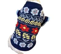 Autumn and Winter New Pet Dog Clothes Bubble Sleeves Schnauzer West Highland Small Dog Warm Sweater Lace Sleeve Tank Top(XS)