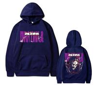 Autumn and Winter Unisex Hip Hoodie Retro Fashion Hoodies Kim Dracula Graphic Printed Hoodies Long Sleeve (2 L)