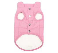 Autumn And Winter Warm Fleece Dog Coat Solid Color Pet Vest Coat Small Medium And Large Dog Jacket Chihuahua French Bulldog Pug Coat Clothes,pink,2XL