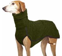 Autumn and Winter Warm Greyhound Labrador Shepherd Dog Clothing for Large Dogs Shirt High Neck Pullover Stretch Fleece Pullover for Dogs Vest Jacket for Pets
