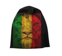 Autumn and Winter Warm Hats，Reggae Rasta Power Flag Lion Skullies Beanies Caps Unisex Winter Warm Knitted Hat Jamaica Pride Bonnet Hats Outdoor Ski Cap