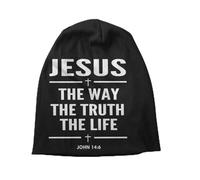 Autumn and Winter Warm Hats，The Way The Truth The Life Skullies Beanies Caps Winter Warm Knitted Hat Adult Religion Cross Christian Faith Bonnet Hats