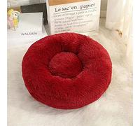 Autumn and Winter Waterproof Kennel - Large Pet Bed with Soft Fleece Nest, Cozy and Warm for Cats and Dogs, Dog Baskets Mat IncludedRed70Cm