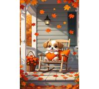 Autumn Animal Dog 300 Piece Jigsaw Puzzle for Adults, Creativity, Challenging and Difficult Puzzle, Brain Teaser Puzzles for Adults 300 Pieces for The Whole for Women, Men