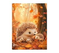 Autumn Animal Hedgehog Jigsaw Puzzles for Adults 500, Fun Challenging Educational Games, Difficult Jigsaw Puzzles for Adults, Puzzle 500 Pieces