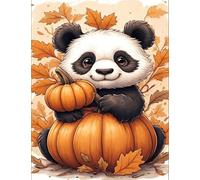 Autumn Animals Pandas 100 Piece Jigsaw Puzzle for Adults, Creativity, Challenging and Difficult Puzzle, Brain Teaser Puzzles for Adults 100 Pieces for The Whole for Women, Men