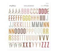Autumn Archives Chipboard Alphabet Stickers from the Autumn Archives Collection by Kelly Bangs