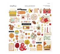 Autumn Archives Chipboard Die Cut Stickers from the Autumn Archives Collection by Kelly Bangs