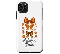 Autumn Babe Fall Bows Pumpkins Leaves Leopard Plaid Case for iPhone 11 Pro Max