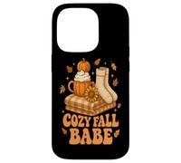 Autumn Babe Fall Bows Pumpkins Leaves Leopard Plaid Case for iPhone 14 Pro