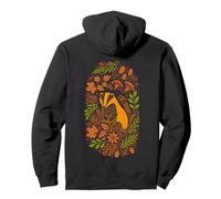Autumn Badger Cottagecore Fall Woodland Animal Folk Art Pullover Hoodie