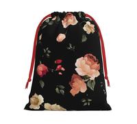 Autumn Beautiful Floral Print Convenient Drawstring Gift Wrapping Bag Lightweight Comfort Suitable All Occasions
