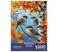 Autumn Bird Jigsaw Puzzles Puzzle for Adults Kids. 1000 Pieces Animal Impossible Challenge Toy Educational Games Home Decoration for Adults& Kids Age 14 Years Up 70x50cm/1000pcs