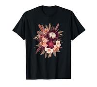 Autumn Boho Floral Bouquet with Rustic Wildflowers T-Shirt