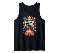 Autumn Bonfire with Big Feels and Beanies Tank Top