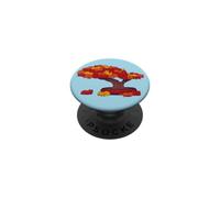 Autumn Bonsai Tree Cats - Cute Napping Kittens Art - TFS PopSockets Adhesive PopGrip