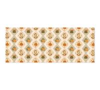 Autumn Bow Pumpkin Wrapping Paper 2 Pack Fall Maple Leaves Waterproof Tear-Resistant PP Craft Paper for Christmas Thnaksgiving Birthdays Holiday Presents Decorations