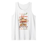 Autumn Breeze Shirt Scarecrow Wheat Field Cute Saying Tank Top