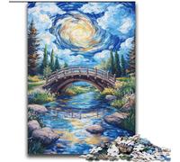 Autumn Bridge Adult Puzzles 2000 Pieces, Brain Intelligence Challenge Addictive Toys Birthday Gifts for Age 14+ (70x100cm)