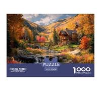 Autumn Cabin Retreat Smooth Surface Pieces Great for Improving Patience, Focus And Cognitive Ability in Spare Time 52x38cm/1000pcs