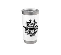 Autumn Calling Leaves Falling Thanksgiving Fall Stainless Steel Insulated Tumbler