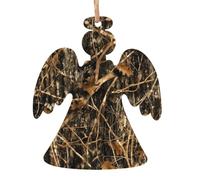 Autumn Camoflauge Wooden Christmas decorations printed wooden decorations suitable for Christmas trees party decorations