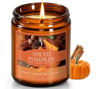 Autumn Candle, Spiced Pumpkin Scented Candles for Home, Natural Soy Autumn Candle Aromatherapy Candle, 7 oz Jar Candles Fall Gifts for Women Men