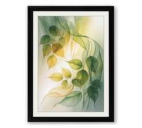 Autumn Cascade Botanical Framed Wall Art Print A3 (42×29.7cm) Black, Wall Decor for Living Room, Bedroom, Office & Home, Ready to Hang, Art Gift