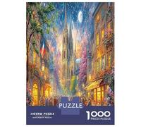 Autumn Cathedral Scene 1000 Piece Autumn Cathedral Scene Jigsaw Puzzles for Puzzles 1000 Pieces Jigsaw for Adults for Adult Challenging Educational Games Birthday Gifts 38x26cm/1000pcs