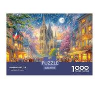 Autumn Cathedral Scene 1000 Puzzles Adults Puzzle Kids Age Gifts Puzzle Game Difficult Impossible Decompression 70x50cm/1000pcs