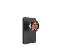 Autumn Chibi Boy Dog Fetch Fun and Falling Leaves Kawaii PopSockets PopWallet for MagSafe