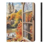 Autumn Church Frame Funny Tablet Case with Pen Slot Lightweight Hard Protective Cover Compatible with iPad 2020/Pro 2020/Pro 2021/Air4/Air5
