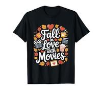 Autumn Cinema Lover Movie Design T-Shirt