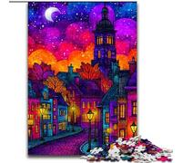 Autumn City Scenery Jigsaw Puzzles for Adults 1000 Jigsaws, Educational Games Home Decoration Deal As Gifts for The Whole Family (50x75cm)