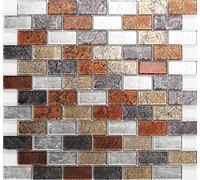 Autumn Colours Hong Kong Mix Brick Mosaic Tiles Sheet (MT0162)