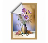Autumn Cosmos Arrangement Botanical Unframed Wall Art Print A1 (84.1×59.4cm), Wall Decor for Living Room, Bedroom, Office & Home, Art Gift