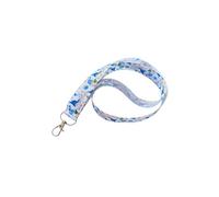 Autumn Cottage Core Print Ribbon Lanyard - 1" Grosgrain Neck Strap with Lobster Clasp - Fall Badge Holder or Keychain - Individual or Bundle Pack (Winter Gnome)